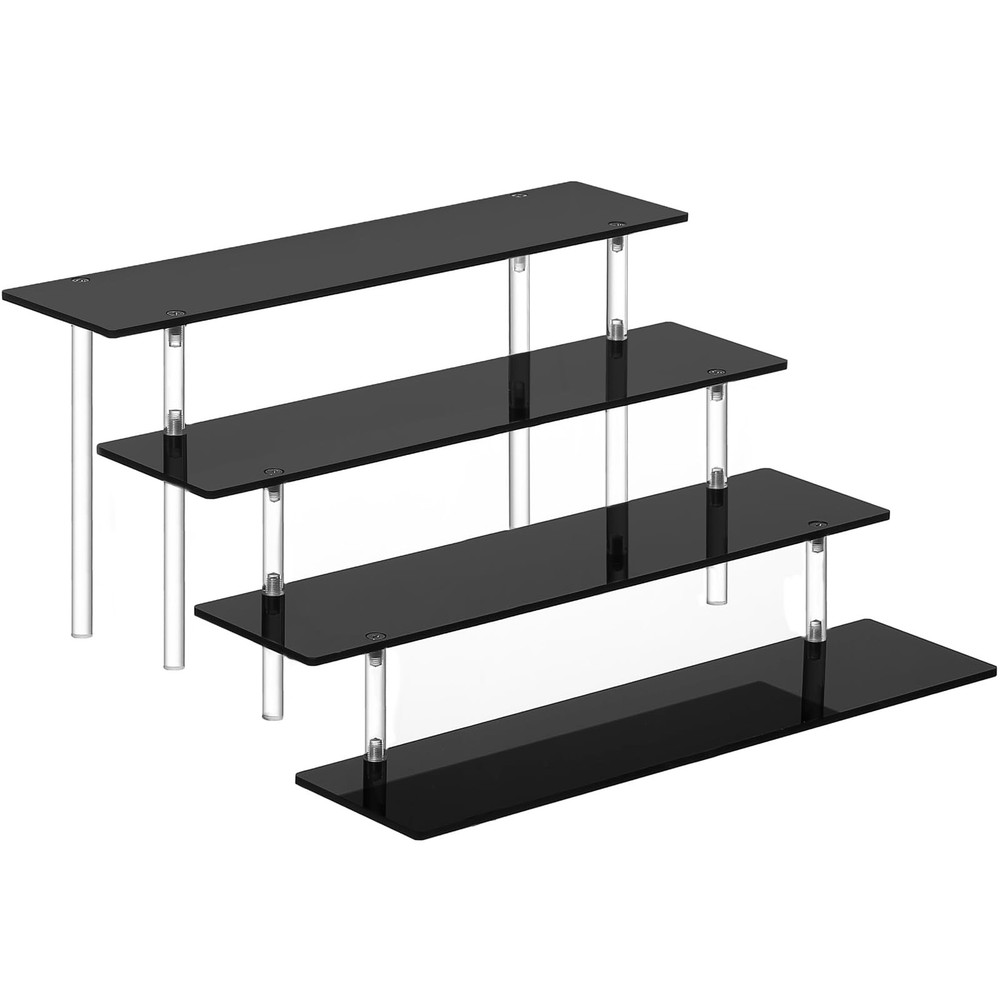 4 Tier Perfume Organizer Stand, Acrylic Risers Display Stands, Display Risers...