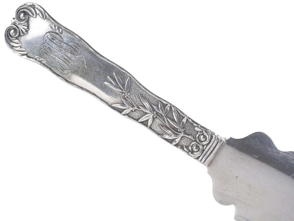 c1890 Gorham St Cloud Solid Bright Cut Ice Cream Slicer