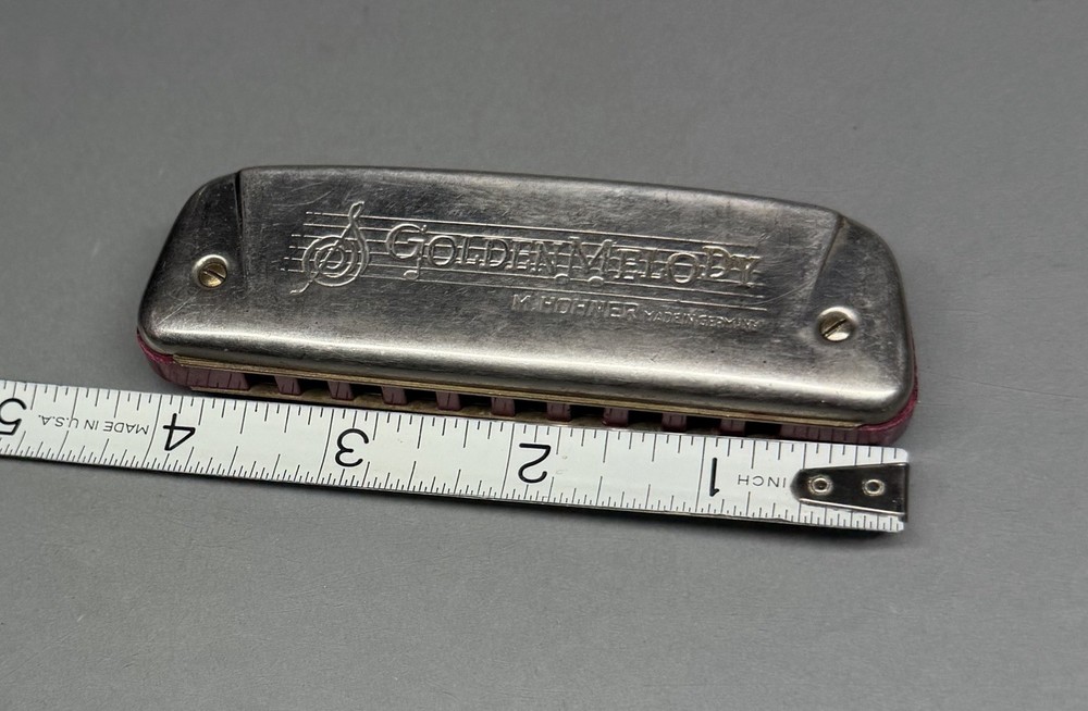 Vintage Hohner Golden Melody Harmonica