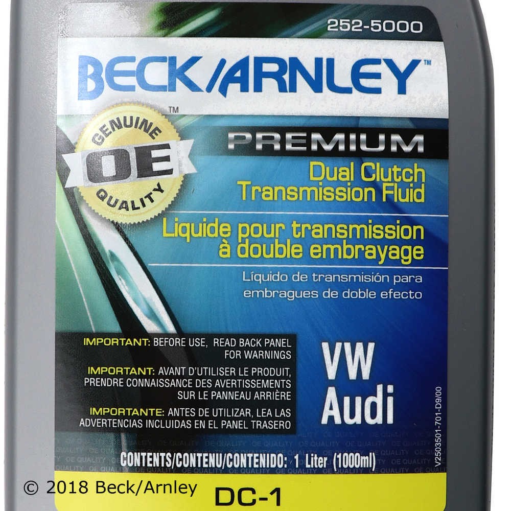 Automatic Dual Clutch Transmission Fluid Beck/Arnley 252-5000
