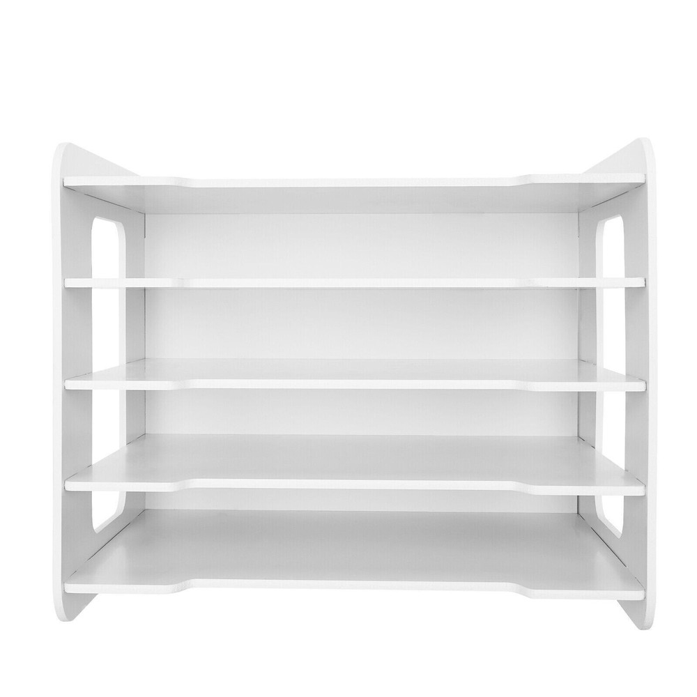 5 Tiers Stackable File Organizer Tray Desk Desktop Paper Document Tray Holder