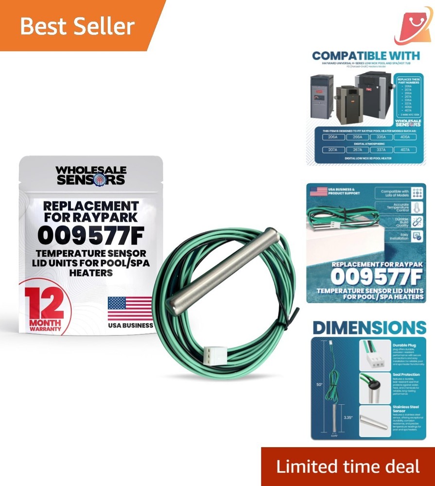 Pool Spa Water Temperature Sensor Replacement High-Quality Compatible 12