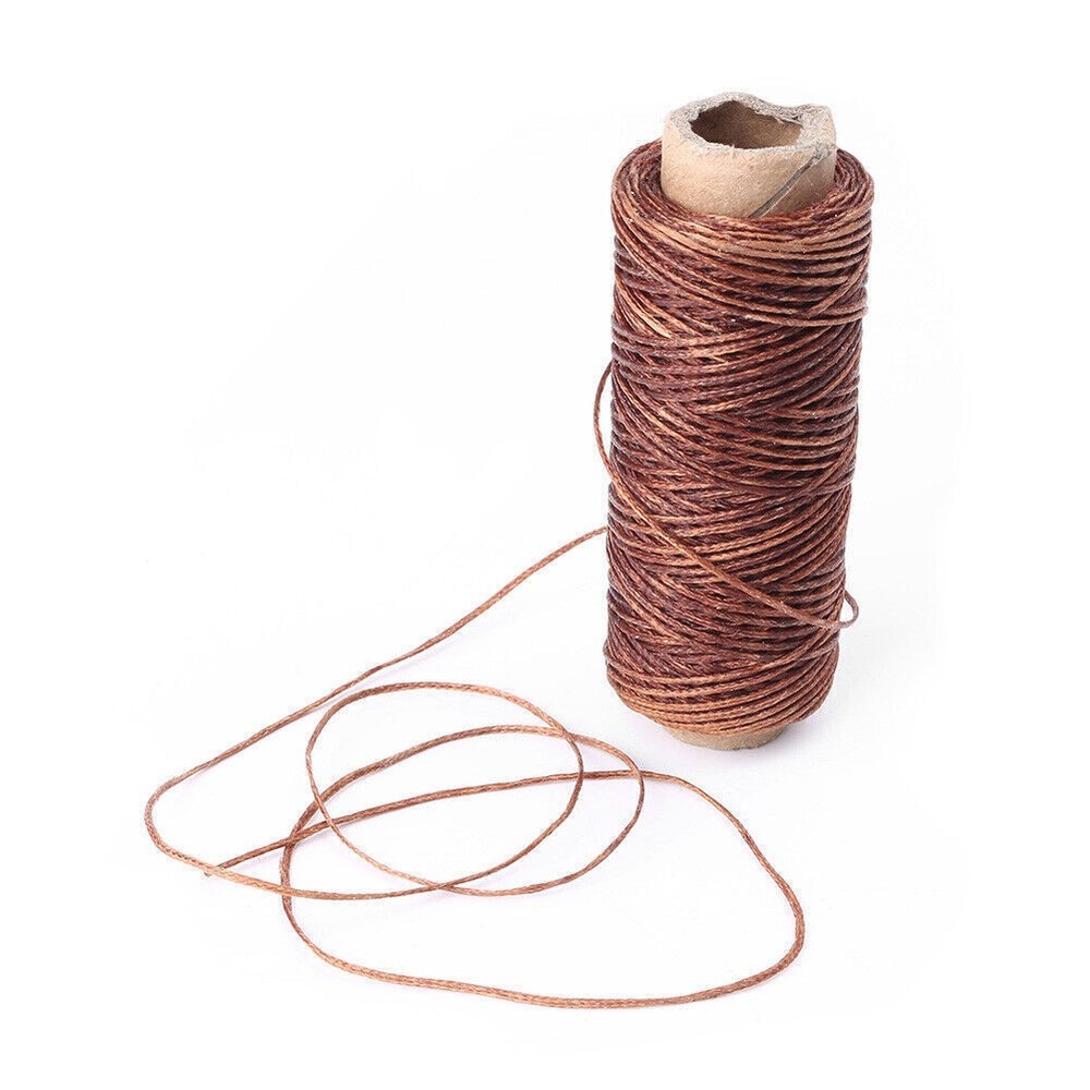 50M 150D 1mm Leather Sewing Waxed Thread Wax String Craft Stitching Cord Tool