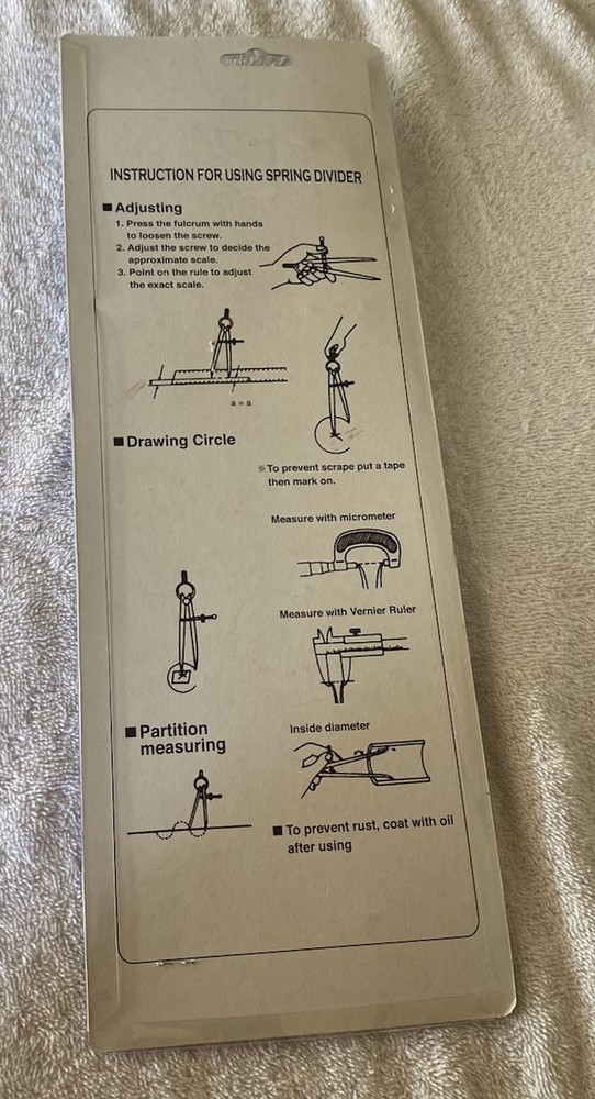 Toolmaker Caliper 12 Inch Spring Divider - NEW
