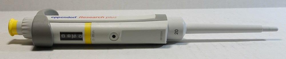 Eppendorf Research Plus 20 Variable Pipette 2-20uL; Clean & Accurate