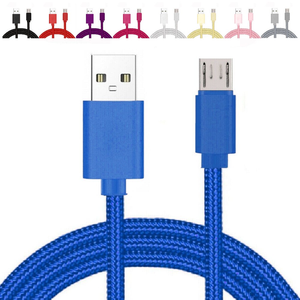 3/6/10Ft Micro USB Fast Charger Data Sync Cable Cord Samsung LG HTC Android