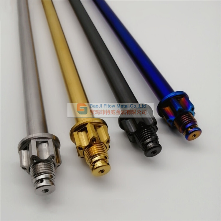 1PC Titanium M17 325MM Motorcycle Axis Axle Roller with Nuts P1.5