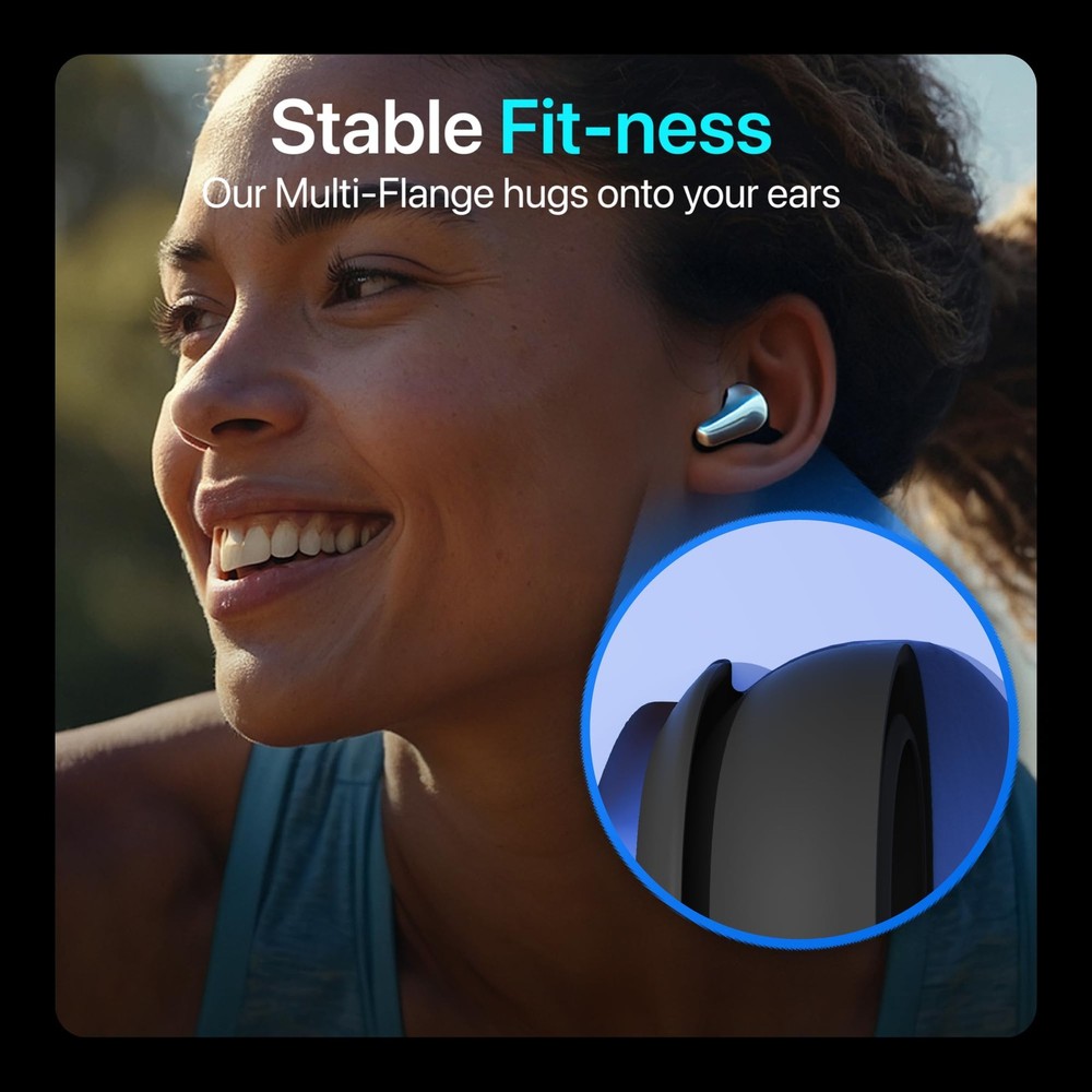Premium Multi-Flange Eartips for Galaxy Buds3 Pro (Black, X-Small, Black