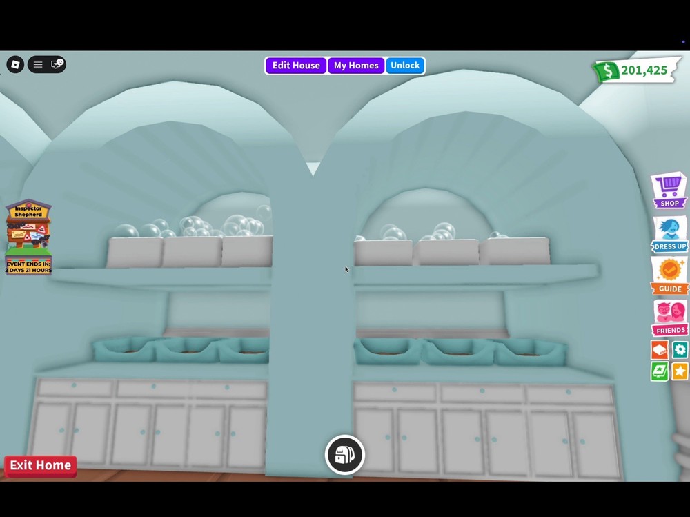 adopt me blue tiny grinding home 🐬🩵