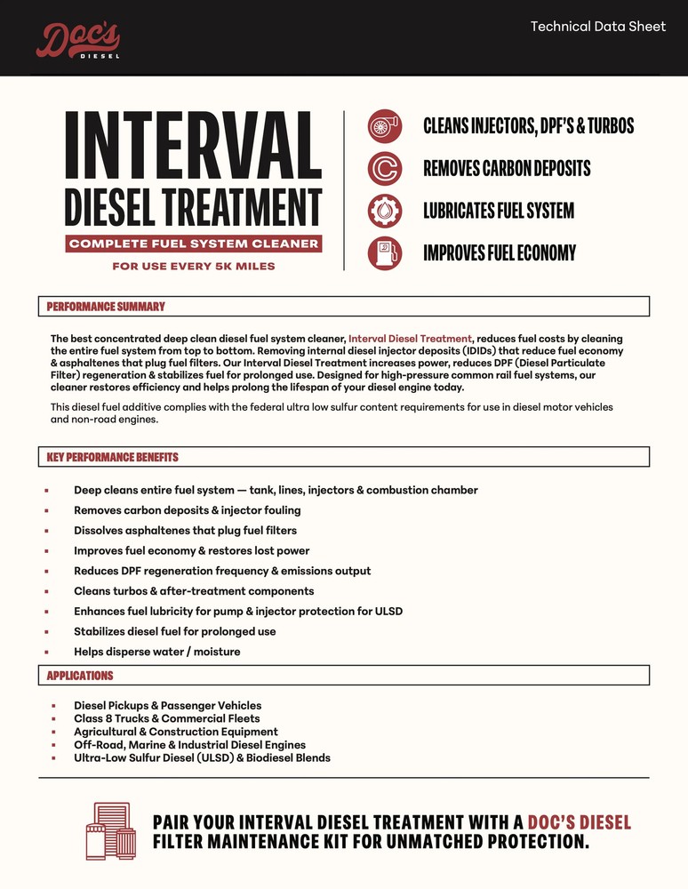 Doc's Diesel Interval Diesel TreatmentInterval Diesel Treatment
