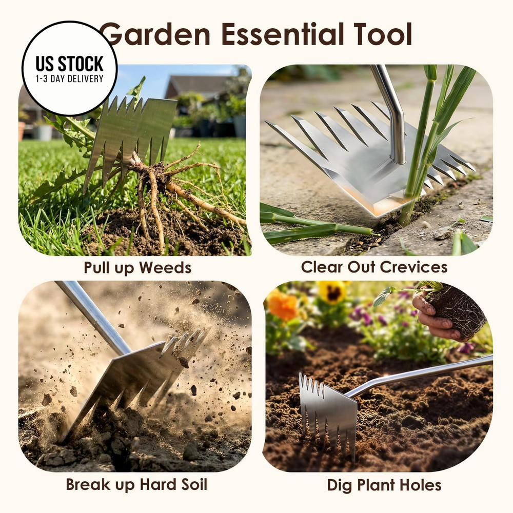 Weed Puller Tool, 2026 Upgraded Portable Manual Weeding Tools Sliver