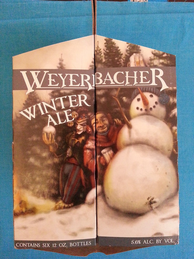 WEYERBACHER "WINTER ALE" EMPTY 6 PACK CARRIER