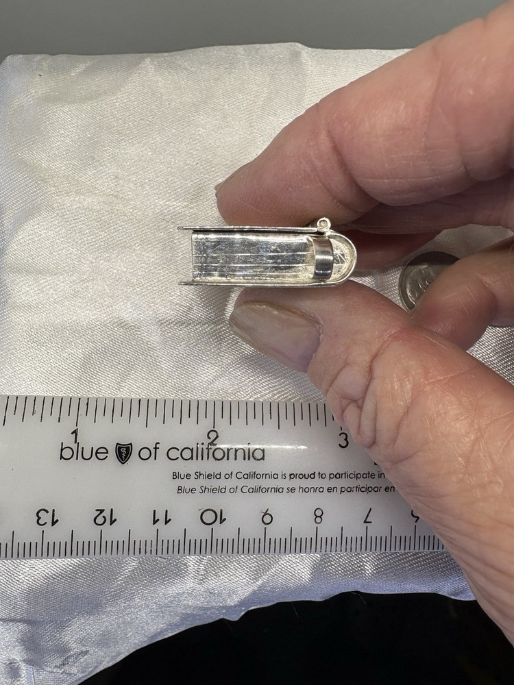 Mexico Sterling Silver Book Small Pill Box