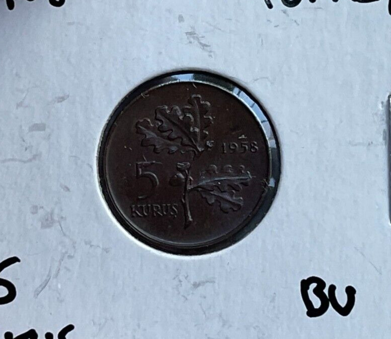 1958 Turkey 5 Kurus  bg