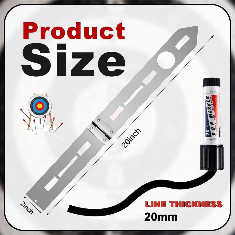 Axe Throwing Target Template Stainless Steel Target Template Stencil Comes wi...