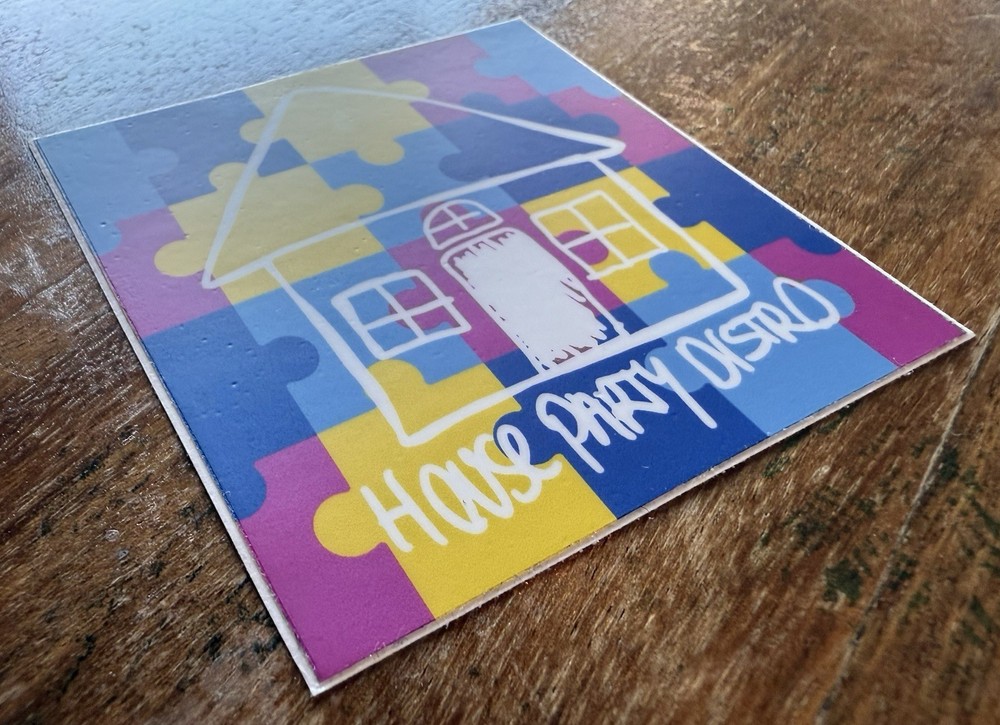House Party Distro “Puzzle” Sticker