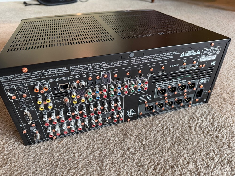marantz AV7005 AV Processor with rack mount kit.