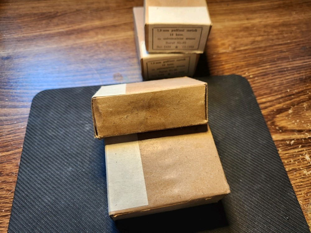 Yugo 8x57 Mauser EMPTY Boxes For Display