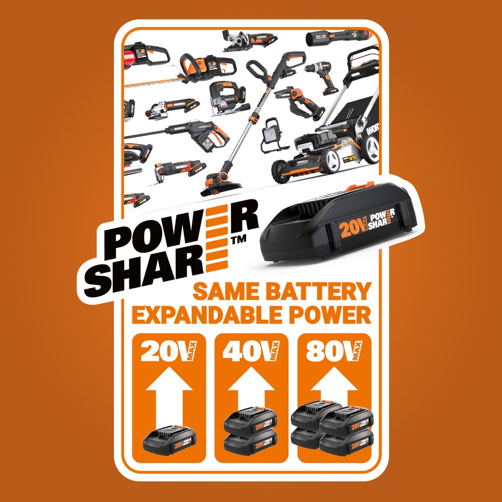 WX856L Worx 20V Powershare Cordless 10" Polisher / Buffer