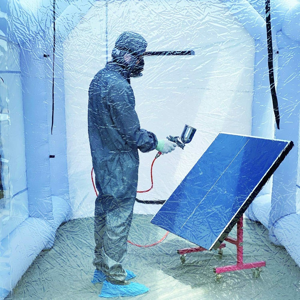 Sewinfla Inflatable Paint Booth 13x8.2x8.2Ft with Blowers with Air Filter System