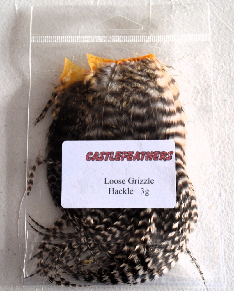 Loose Grizzle Hackle 3g