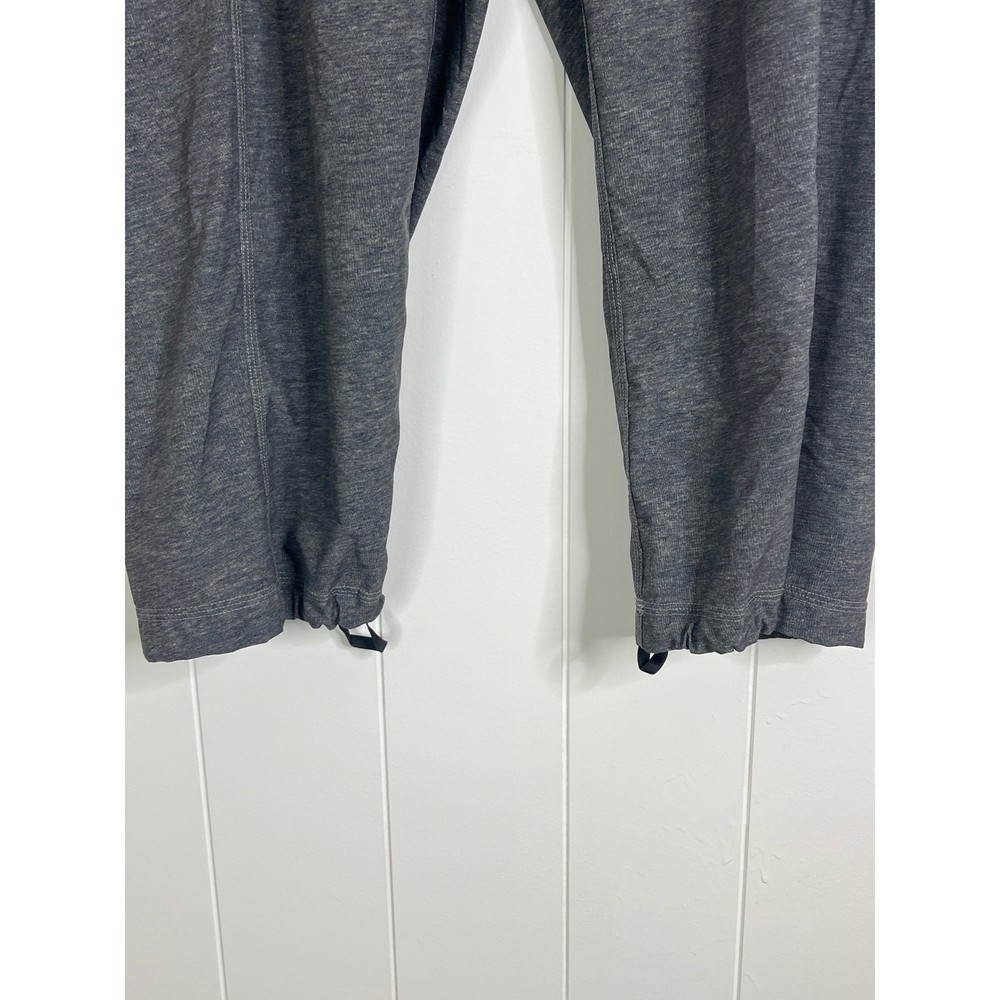 Lululemon Step Lively Crop Heathered Texture Printed Deep Coal Size 6
