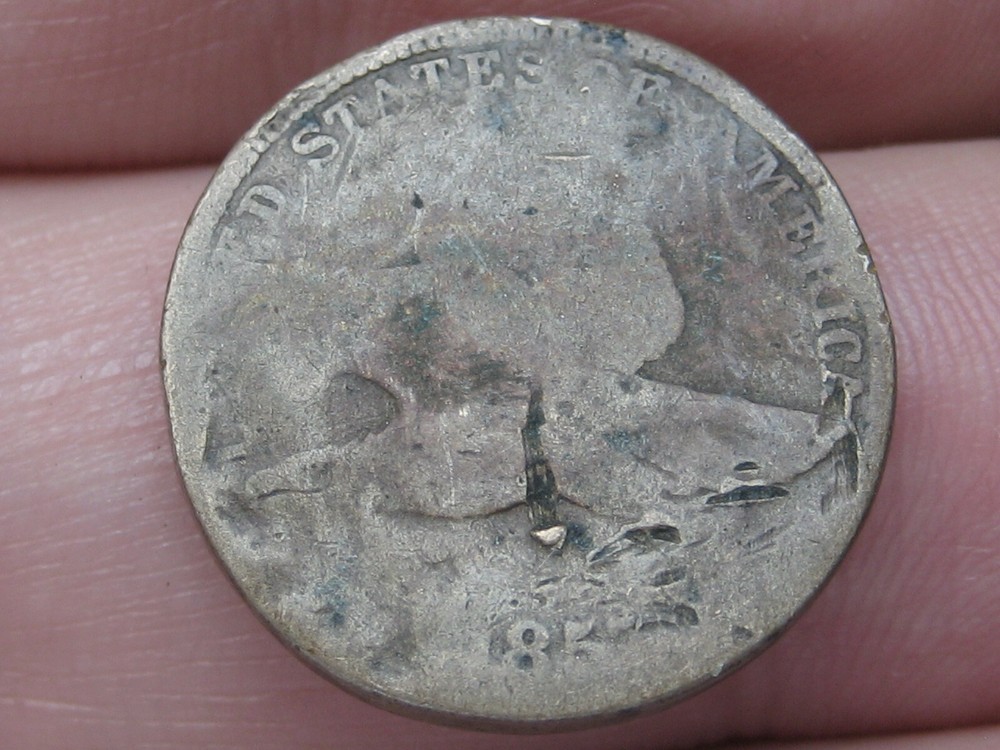 1857 Flying Eagle Penny One Cent- About Good Details