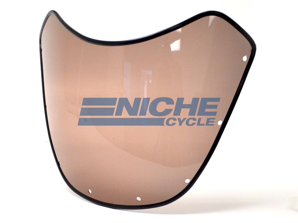 7" Headlight Replacement Race Fairing Windshield Tinted Gloss Black