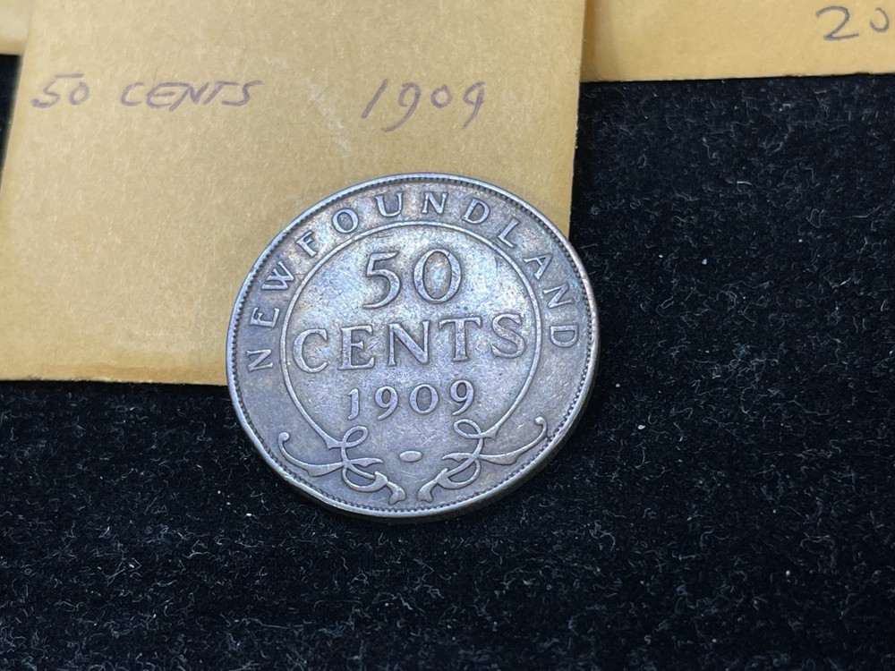 1909 Canada Newfoundland 50 Cents High Value