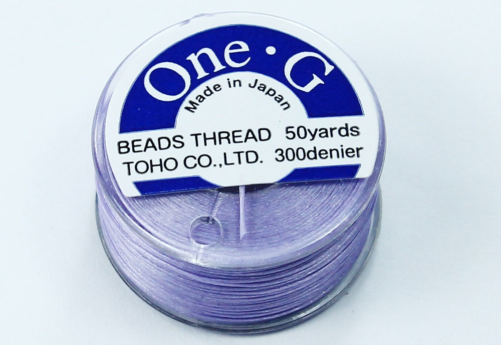One-G Beading Nylon Light Lavender by Toho
