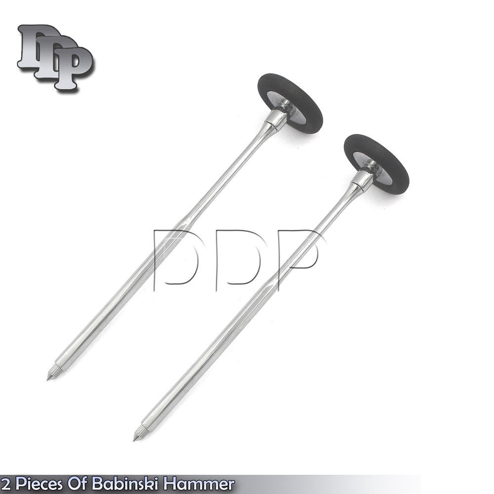 2 Pieces Of Babinski Hammer Diagnostic Surgical Instruments