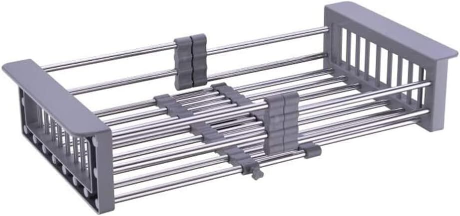 Adjustable Stainless Steel, Sink Over Sink Kitchen Basket