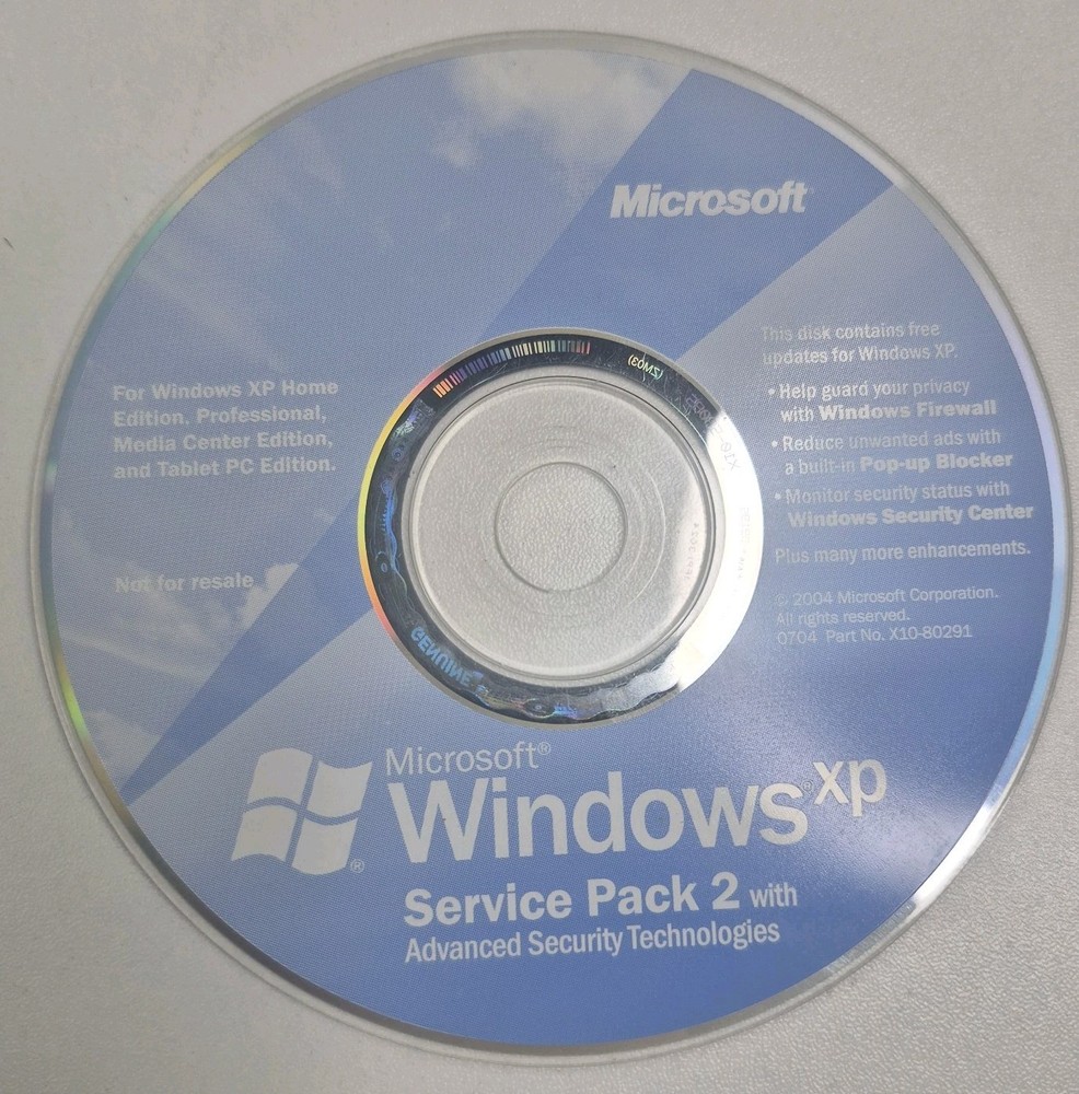 VTG Microsoft Windows XP Service Pack 2 with Advanced Security Technologies