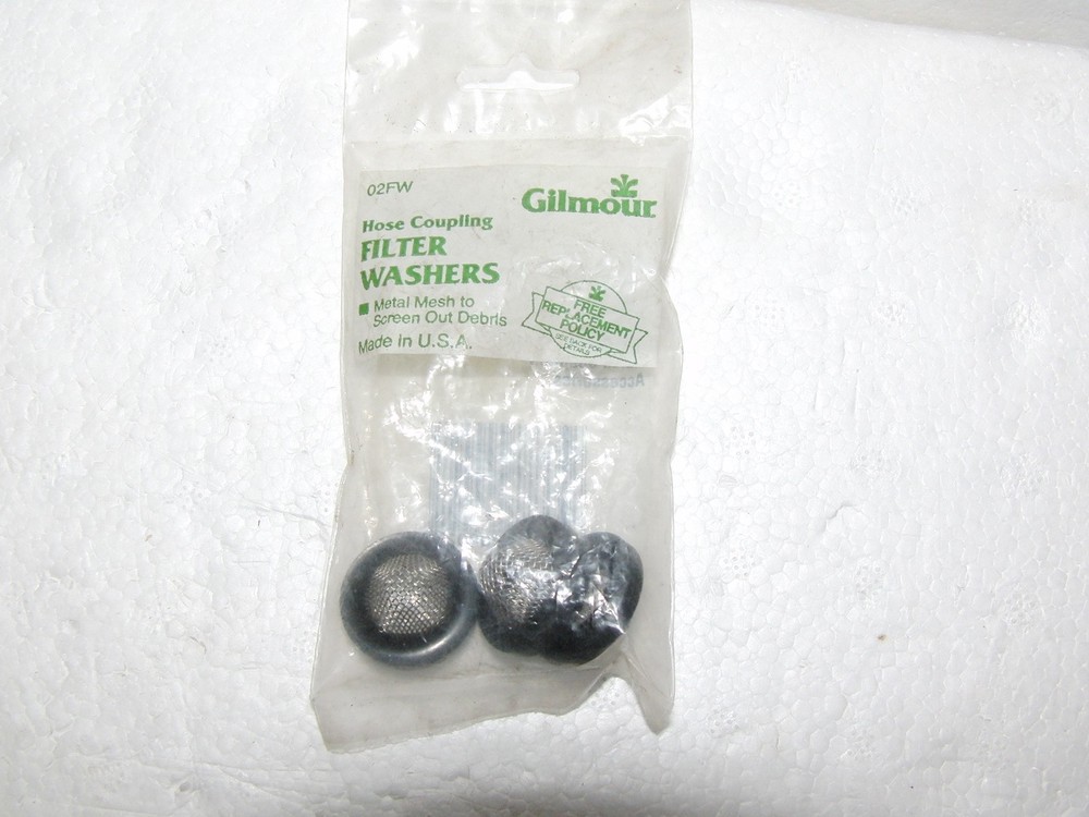 GILMOUR HOSE COUPLING FILTER WASHERS 3 Pack #02FW NEW