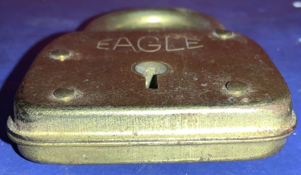 Vintage Eagle Lock Co. 3” Lock - NO KEY - AS IS