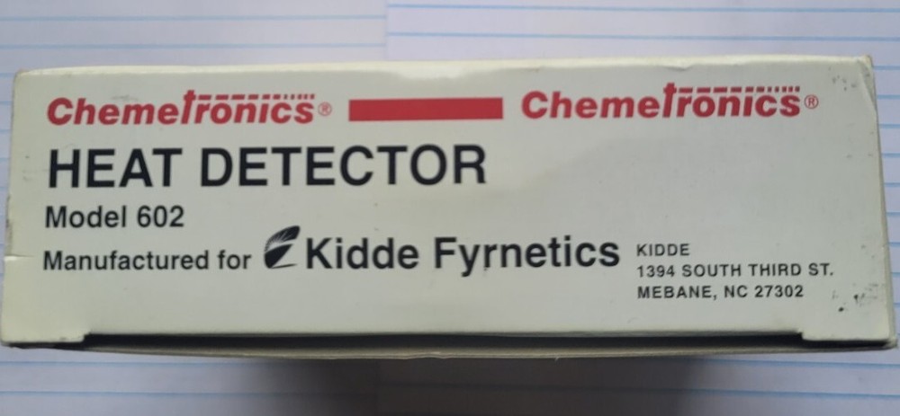 Chemetronics Kidde 602 Heat Detector