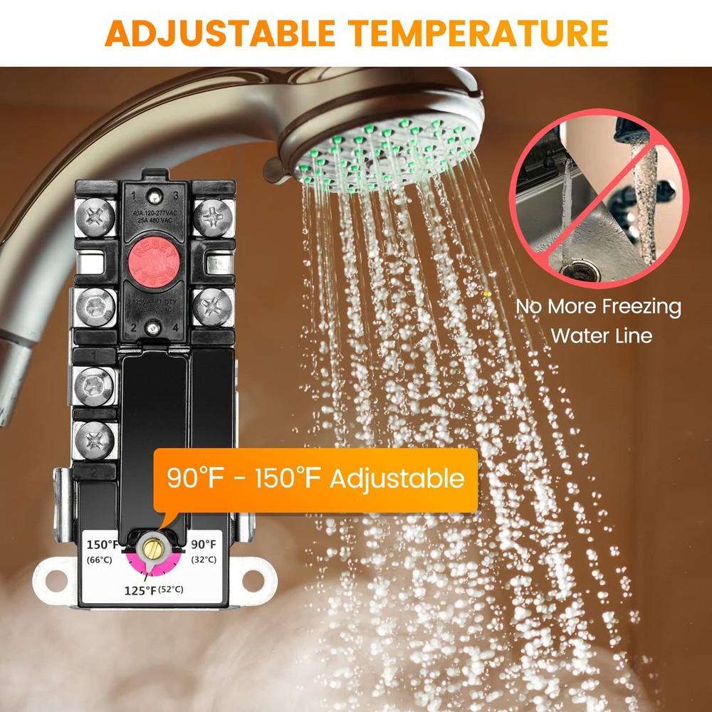 RV Electric Water Hybrid Heater Kits Converts RV LP Gas Water Heater to 120V