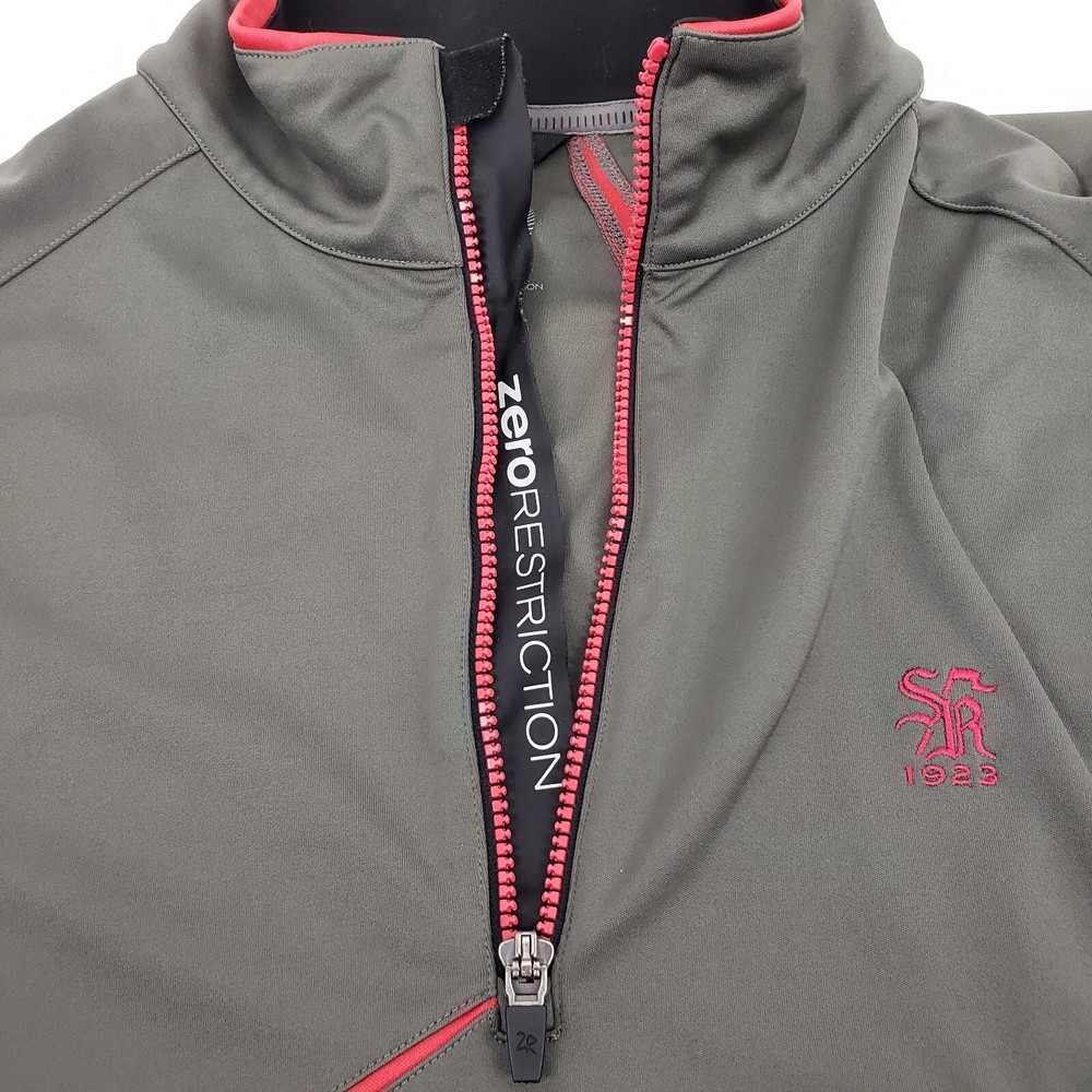 Zero Restriction 1/4 Zip Pullover Tour Series Golf Long Sleeve Shirt Size Large