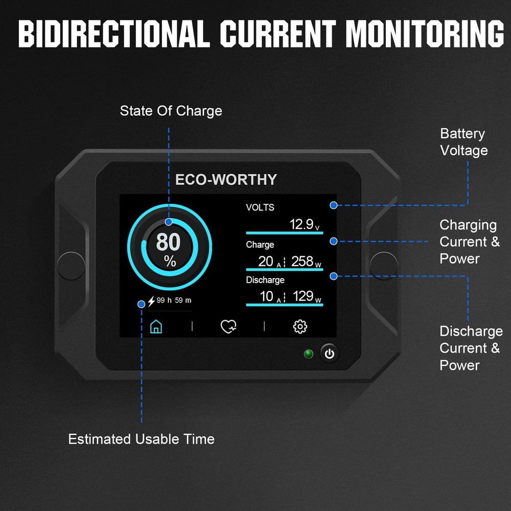 ECO-WORTHY Hall Sensor AC to DC Transmitter, Input 300A Additional Accessorie...