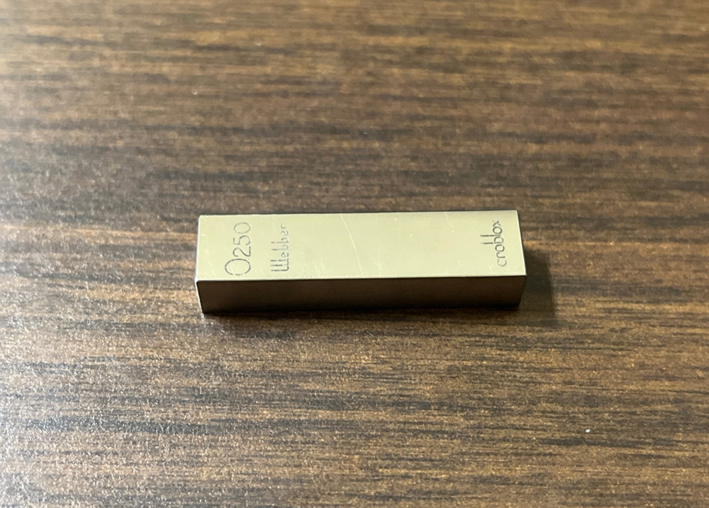 .250" Starrett-Webber Gage Block with certification