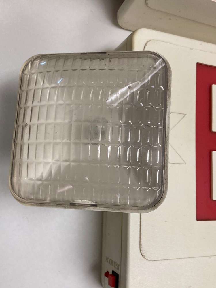 Brooks,LED4,Double Face Exit Sign and Emergency Lights