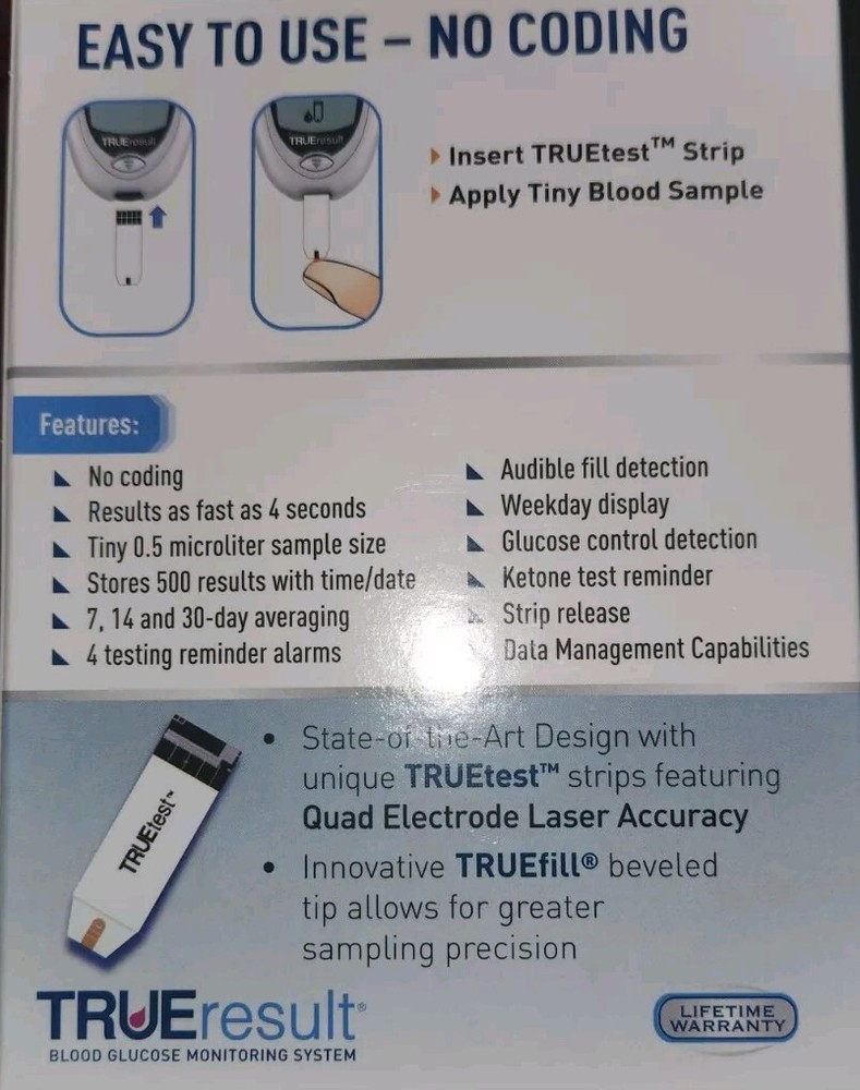 True Result Glucose Meter, Unopened