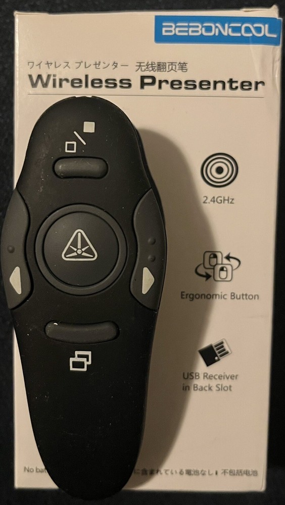 Power Point Presentation Remote Wireless USB PPT Presenter Laser Pointer Clicker