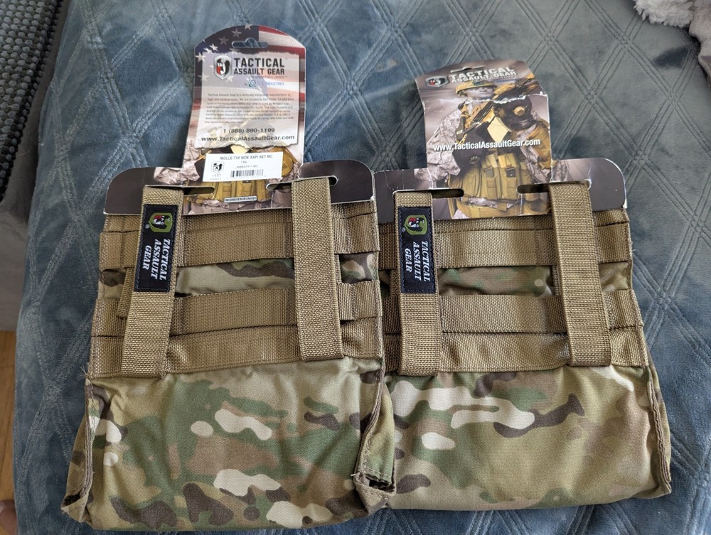 Tactical Assault Gear - Side SAPI Pouches - Multicam - New