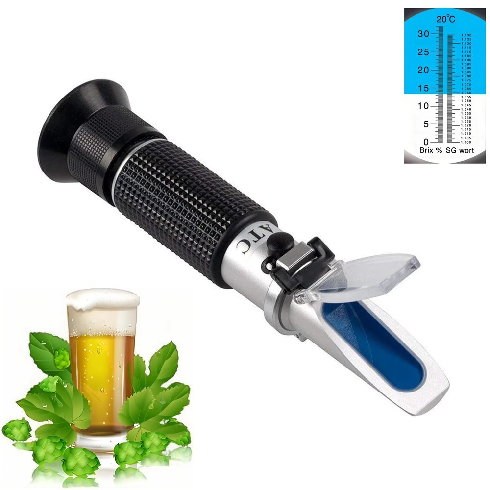 Brix Refractometer with ATC - Hobein Digital Handheld for Beer...