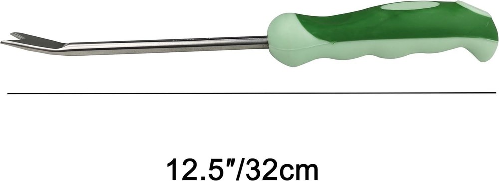 Compact 12in Dandelion Weeder with Comfortable Handle - Lightweight & Durable