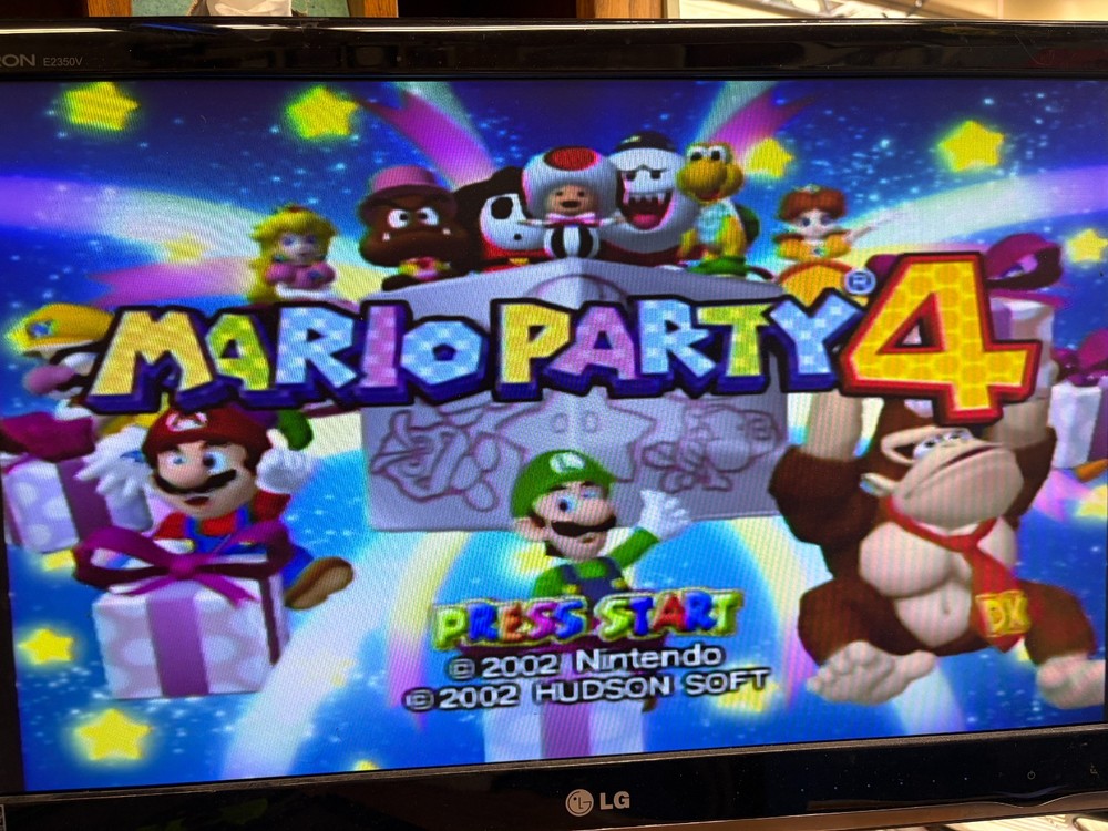 Nintendo Gamecube Console DOL-001 Bundle w/ Controller & 2 Games! Mario Party 4