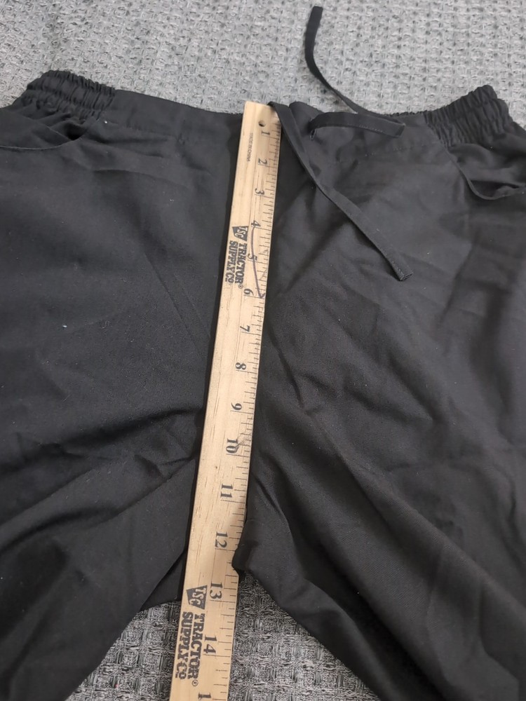REINA UNIFORMS Scrub Set Black & Gray Large Top Medium Pants