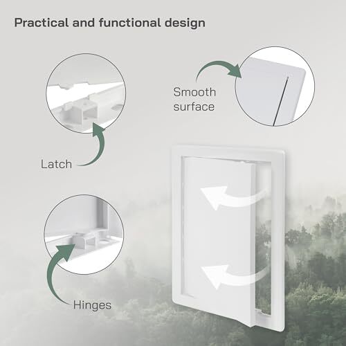 8x12 Access Panel - Pack of 2 - Easy Access Doors - ABS Plastic - Access Pane...
