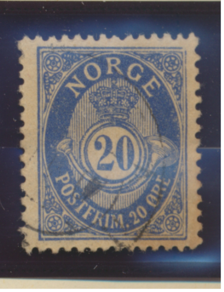 Norway Stamp Scott #53, Used